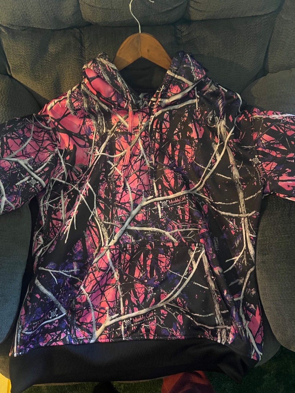 Moon Shine Muddy Girl Camouflage Hoodie